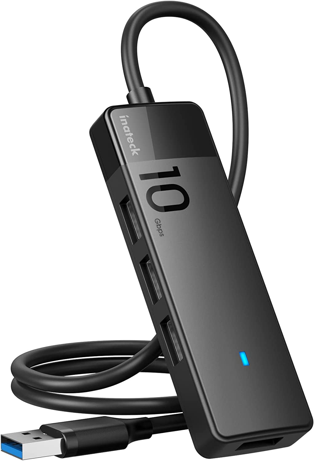 Inateck USB Hub with 4 USB A Ports, USB 3.2 Gen 2 Speed, 1.6 ft Cable,