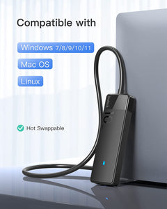 Inateck USB Hub with 4 USB A Ports, USB 3.2 Gen 2 Speed, 1.6 ft Cable,HB2025A