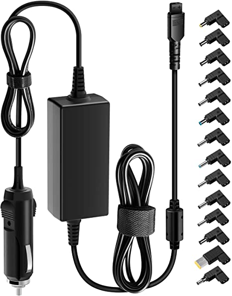 Automatic Laptop Adapter - 12V Car Plug 90W Smargt Voltage with Universal