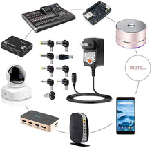 Load image into Gallery viewer, ZOZO 12W 3V-12V Regulated Multi Voltage Switching Replacement Power Adapter