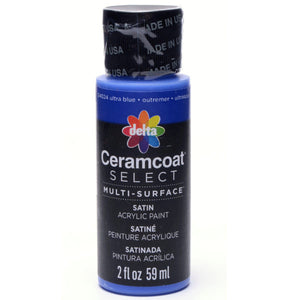 2OZ CERAMCOAT SELECT MULTI-SURFACE ACRYLIC PAINT IN ULTRA BLUE