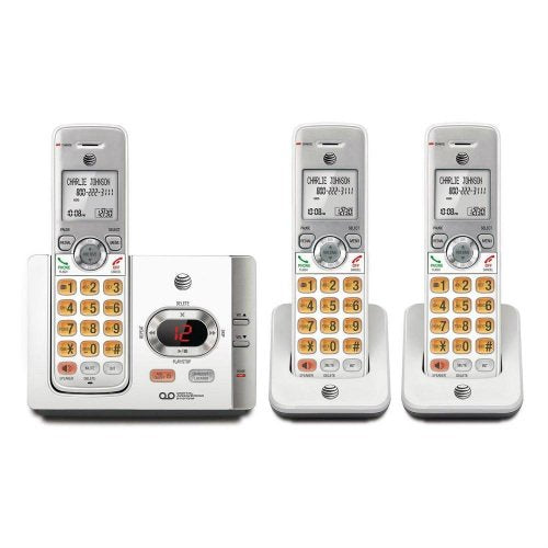 AT&T 3 HANDSET CORDLESS ANSWERING SYSTEM WITH CALLER ID/CALL WAITING