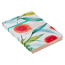 Load image into Gallery viewer, JOURNAL FLEXCOVER W/ELASTIC ORANGE BLOSSOMS NEVER GIVE UP