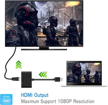 Load image into Gallery viewer, USB TO HDMI VGA ADAPTER BLACK