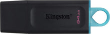 Load image into Gallery viewer, KINGSTON DATA TRAVELER USB FLASH DRIVE 64GB USB 3.2 BLACK