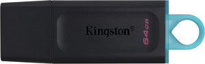 KINGSTON DATA TRAVELER USB FLASH DRIVE 64GB USB 3.2 BLACK