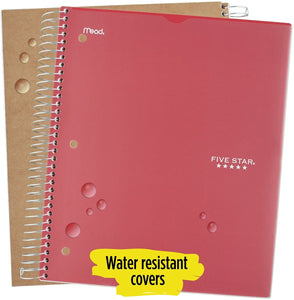 FIVE STAR NOTEBOOK W/CLEARVIEW 5 SUBJECT 100S