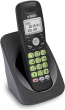Load image into Gallery viewer, VTECH VG101-11 DECT 6.0 Cordless Phone for Home, Blue-White Backlit Display, Backlit Big Buttons, Full Duplex Speakerphone, Caller ID/Call Waiting, Easy Wall Mount, Reliable 1000 ft Range (Black)