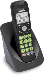 VTECH VG101-11 DECT 6.0 Cordless Phone for Home, Blue-White Backlit Display, Backlit Big Buttons, Full Duplex Speakerphone, Caller ID/Call Waiting, Easy Wall Mount, Reliable 1000 ft Range (Black)