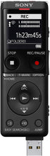 Load image into Gallery viewer, Sony ICD-UX570 Digital Voice Recorder, ICDUX570BLK 4GB MicroSD