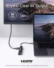 Load image into Gallery viewer, ANKER USB C 5 IN 1 HUB ADAPTER 4K USB C TO HDMI ETHERNET PORT