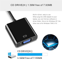 Load image into Gallery viewer, USB 3.0 TO VGA ADAPTER MULTI-DISPLAY VIDEO CONVERTER