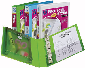 Avery Mini Durable View Protect & Store Binder, 1" Round Rings, 175-Sheet Capacity, Color May Vary, 1 Binder (23023)