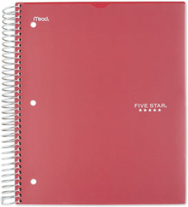 FIVE STAR NOTEBOOK W/CLEARVIEW 5 SUBJECT 100S