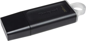 KINGSTON DATA TRAVELER USB FLASH DRIVE 32GB USB 3.2 BLACK WITH TEAL
