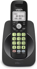 Load image into Gallery viewer, VTECH VG101-11 DECT 6.0 Cordless Phone for Home, Blue-White Backlit Display, Backlit Big Buttons, Full Duplex Speakerphone, Caller ID/Call Waiting, Easy Wall Mount, Reliable 1000 ft Range (Black)