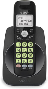 VTECH VG101-11 DECT 6.0 Cordless Phone for Home, Blue-White Backlit Display, Backlit Big Buttons, Full Duplex Speakerphone, Caller ID/Call Waiting, Easy Wall Mount, Reliable 1000 ft Range (Black)