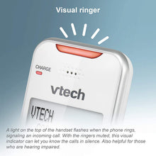 Load image into Gallery viewer, VTech VS112-27 DECT 6.0 Bluetooth 2 Handset Cordless Phone for Home with Answering Machine, Call Blocking, Caller ID, Intercom and Connect to Cell (White)