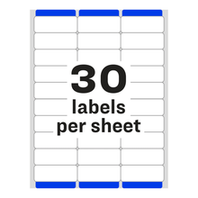 Load image into Gallery viewer, Avery® Easy Peel® Address Labels, Sure Feed™ Technology, Permanent Adhesive, 1&quot; x 2-5/8&quot;, 3,000 Labels (5160)