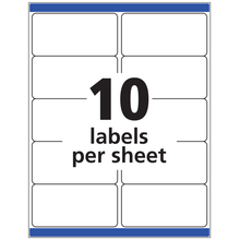 Load image into Gallery viewer, Avery® TrueBlock® Shipping Labels, Sure Feed™ Technology, Permanent Adhesive, 2&quot; x 4&quot;, 250 Labels (5263)