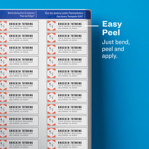 Avery® Easy Peel® Return Address Labels, Sure Feed™ Technology, Permanent Adhesive, 1/2" x 1-3/4", 2,000 Labels (5267)
