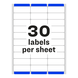 Avery® Easy Peel® Address Labels, Sure Feed™ Technology, Permanent Adhesive, 1" x 2-5/8", 750 Labels (8160)
