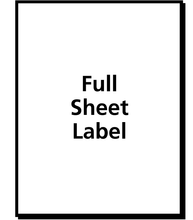 Load image into Gallery viewer, Avery® Shipping Labels, Permanent Adhesive, Clear, 8-1/2&quot; x 11&quot;, 25 Labels (8665)