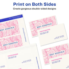 Load image into Gallery viewer, Avery® Printable Business Cards with Sure Feed™, 2&quot; x 3.5&quot;, White, 250 Blank Cards for Inkjet Printers (8371)
