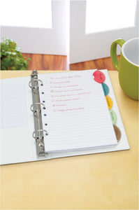 Avery® Insertable Style Edge Plastic Mini Dividers, 5-1/2" x 8-1/2", 5-Tab Set, Multicolor, 1 Set (11118)