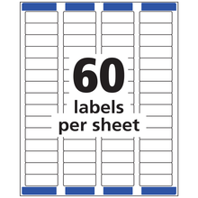 Load image into Gallery viewer, Avery® Matte Clear Return Address Labels, Sure Feed™ Technology, Inkjet, 2/3&quot; x 1-3/4&quot;, 600 Labels (18695)