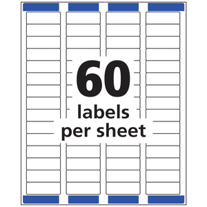 Avery® Matte Clear Return Address Labels, Sure Feed™ Technology, Inkjet, 2/3" x 1-3/4", 600 Labels (18695)