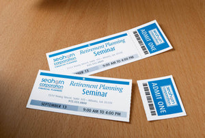 Avery® Tickets with Tear-Away Stubs, Matte, Two-Sided Printing,1-3/4" x 5-1/2", 200 Tickets (16154)