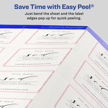 Load image into Gallery viewer, Avery® 2&quot; x 2&quot; Square Labels with Sure Feed, 120 Labels, Permanent Adhesive, Glossy Clear (22853)