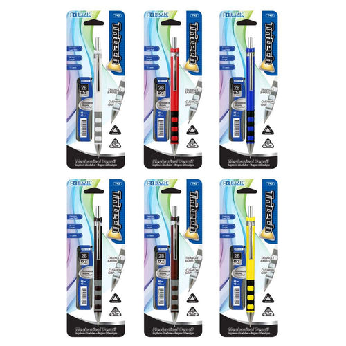 BAZIC TRITECH 0.7MM MECHANICAL PENCIL W/ CERAMICS HIGH-QUALITY LEAD