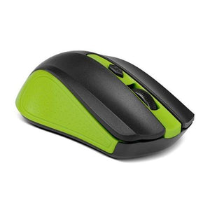 XTECH MOUSE WLS 2.4 GHZ 4-BUTTON 1600DPI GREEN