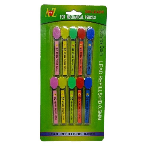 PENCIL LEAD REFILLS SET 0.5MM MECHANICAL