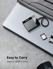 Load image into Gallery viewer, UGREEN SD Card Reader USB 3.0 Card Hub Adapter 5Gbps Read 4 Cards Simultaneously CF,CFI, TF, SDXC, SDHC, SD, MMC, Micro SDXC, Micro SD, Micro SDHC, MS, UHS-I (Black)