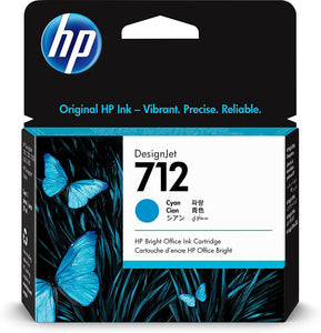 HP 712 CYAN DESIGNJET INK CARTRIDGE