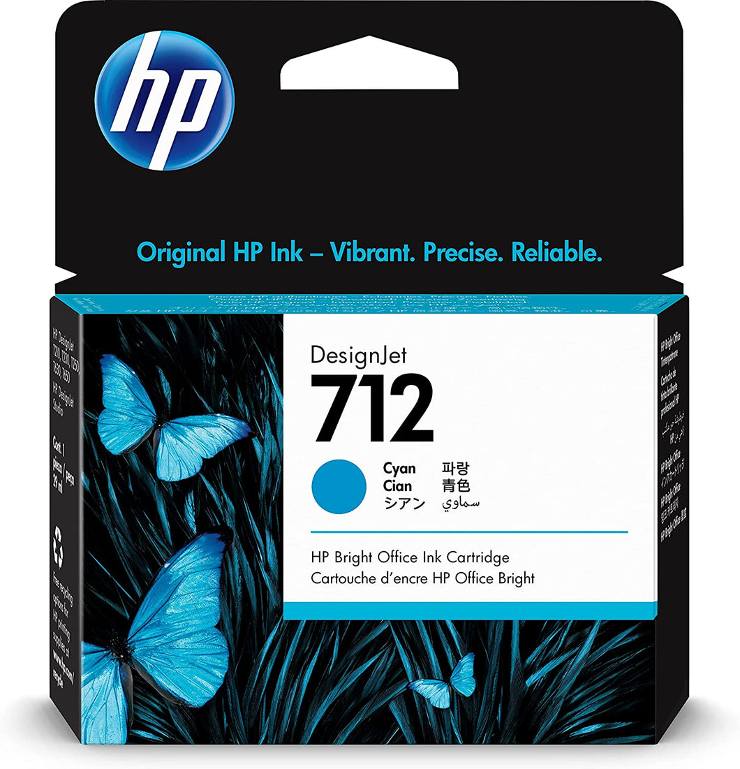 HP 712 CYAN DESIGNJET INK CARTRIDGE