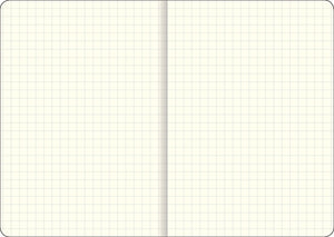 Essentials Large Black Grid-Lined Notebook