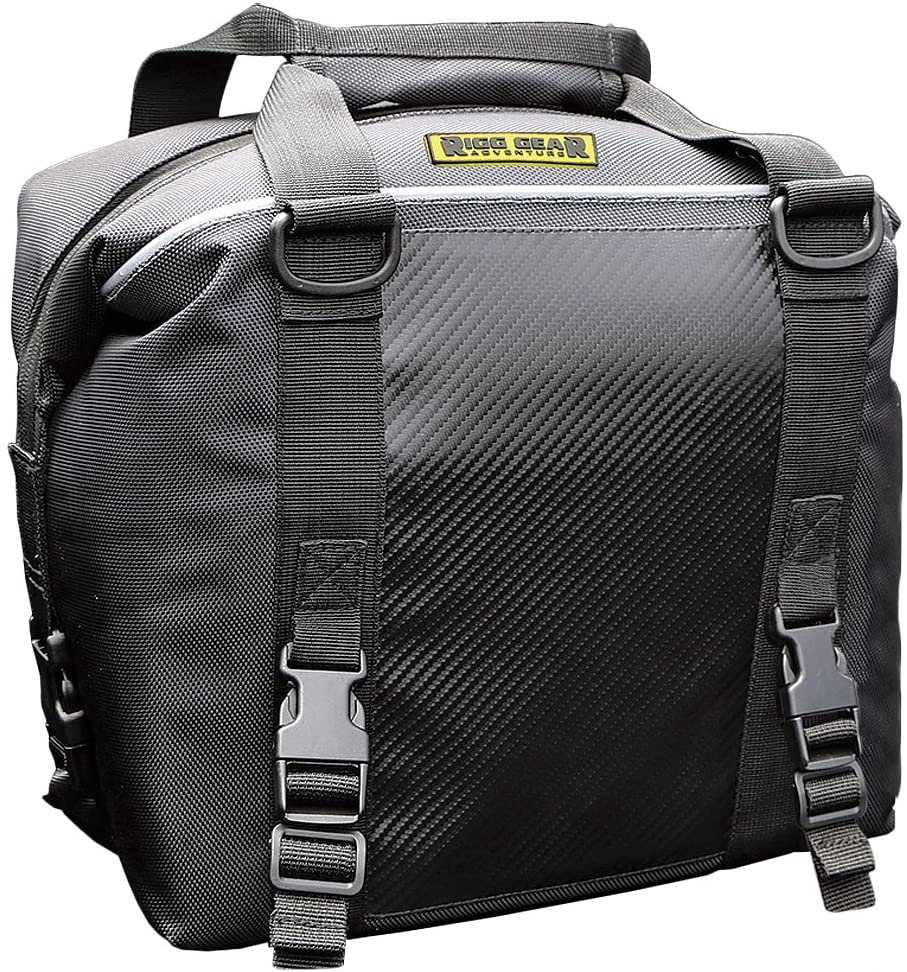 NELSON-RIGG BLACK MOUNTABLE INSULATED COOLER BAG, MOUNTABLE ON THE BACK OF MOTORCYCLE.