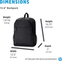 Load image into Gallery viewer, HP PRELUDE PRO RECYCLED BACKPACK NOTEBOOK CARRYING BACKPACK 15.6&quot;