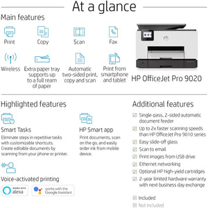HP OFFICEJET PRO 9020 ALL-IN-ONE MULTIFUNCTION PRINTER INKJET LAN, WI-FI