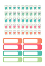 Load image into Gallery viewer, PLANNERS STICKERS DOTTED JOURNAL