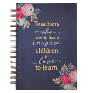 JOURNAL WIREBOUND LG NAVY BEST TEACHER