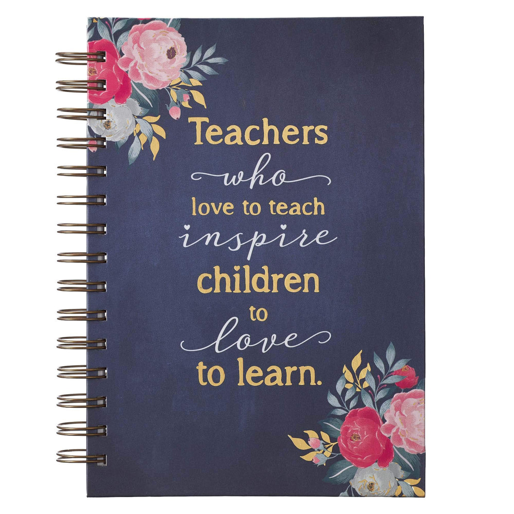 JOURNAL WIREBOUND LG NAVY BEST TEACHER