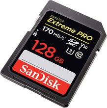 Load image into Gallery viewer, SanDisk SecureDigital 128GB Extreme PRO SDHC/SDXC USH-1 Class10 170 MB/s