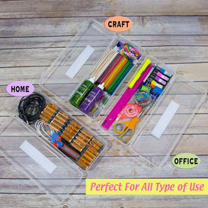 BAZIC CLEAR MULTIPURPOSE RULER LENGTH UTITILY BOX