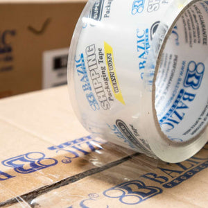 BAZIC 1.88" X 109.3 YARDS INDUSIRIAL CLEAR PACKING TAPE