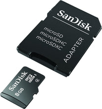 Load image into Gallery viewer, SANDISK MICROSD 8GB CLASS 4 WITH SD ADAPTER SDHC CARD